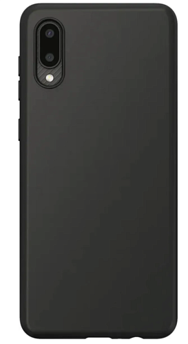 Чехол силиконовый для Samsung Galaxy A02, X-CASE, черный