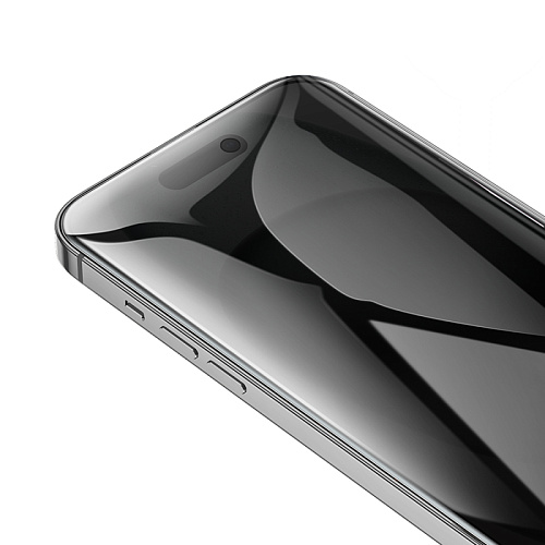 Защитное стекло для iPhone 15/16, A777 Plus, HOCO, антишпионское, черное