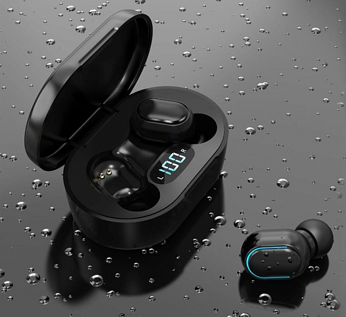 Беспроводные наушники Air-E7S, вакуумные черные