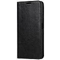 Чехол-книжка для iPhone 14 Pro Max, боковой, экокожа, черный