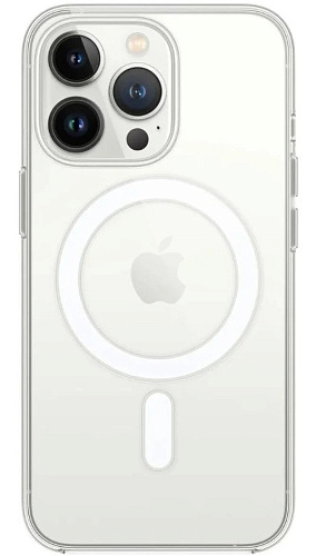 Чехол силиконовый для iPhone 14 Pro (6.1), Магнитный (MagSafe), X-CASE, прозрачный