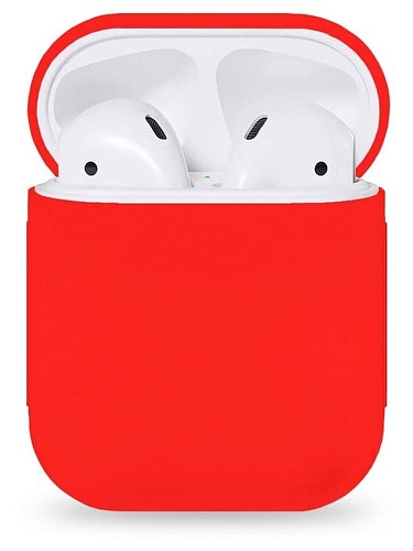 Чехол силиконовый для Airpods 1/Airpods 2 case, X-CASE, красный