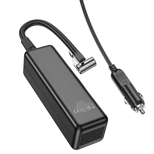 Автомобильный насос ZP5, HOCO, с дисплеем, вес: 510г, черный