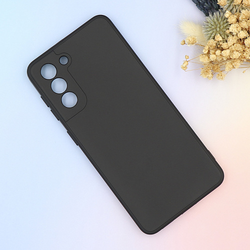 Чехол силиконовый для Samsung Galaxy S21, с микрофиброй внутри, с защитой камеры, X-CASE, черный