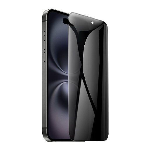 Защитное стекло для iPhone 15/16, A777 Plus, HOCO, антишпионское, черное