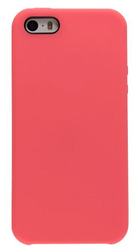 Чехол - накладка для iPhone 5/5S/5SE, Silicon Case, розовый