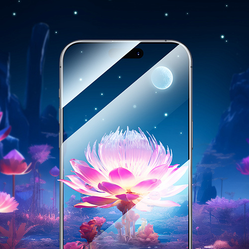 Защитное стекло для iPhone 15/16, A34 Slim, HOCO, Full screen HD tempered glass 0.2mm, черное