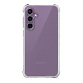 Чехол силиконовый для Samsung Galaxy S23FE, усиленные края, с защитой камеры, X-CASE, прозрачный